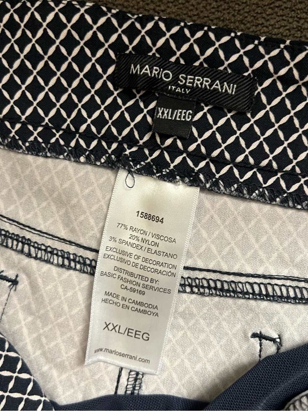 Mario Serrani Women’s Patterned Trousers